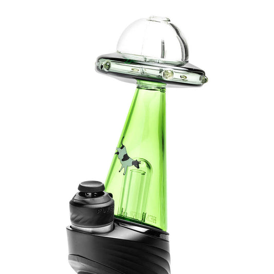 HEMPER UFO Vortex Puffco Peak Glass Attachment – Abduction Cow Design