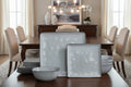 ONE of ONE Ocean Square Stoneware Dinnerware Set of 12 - Grey