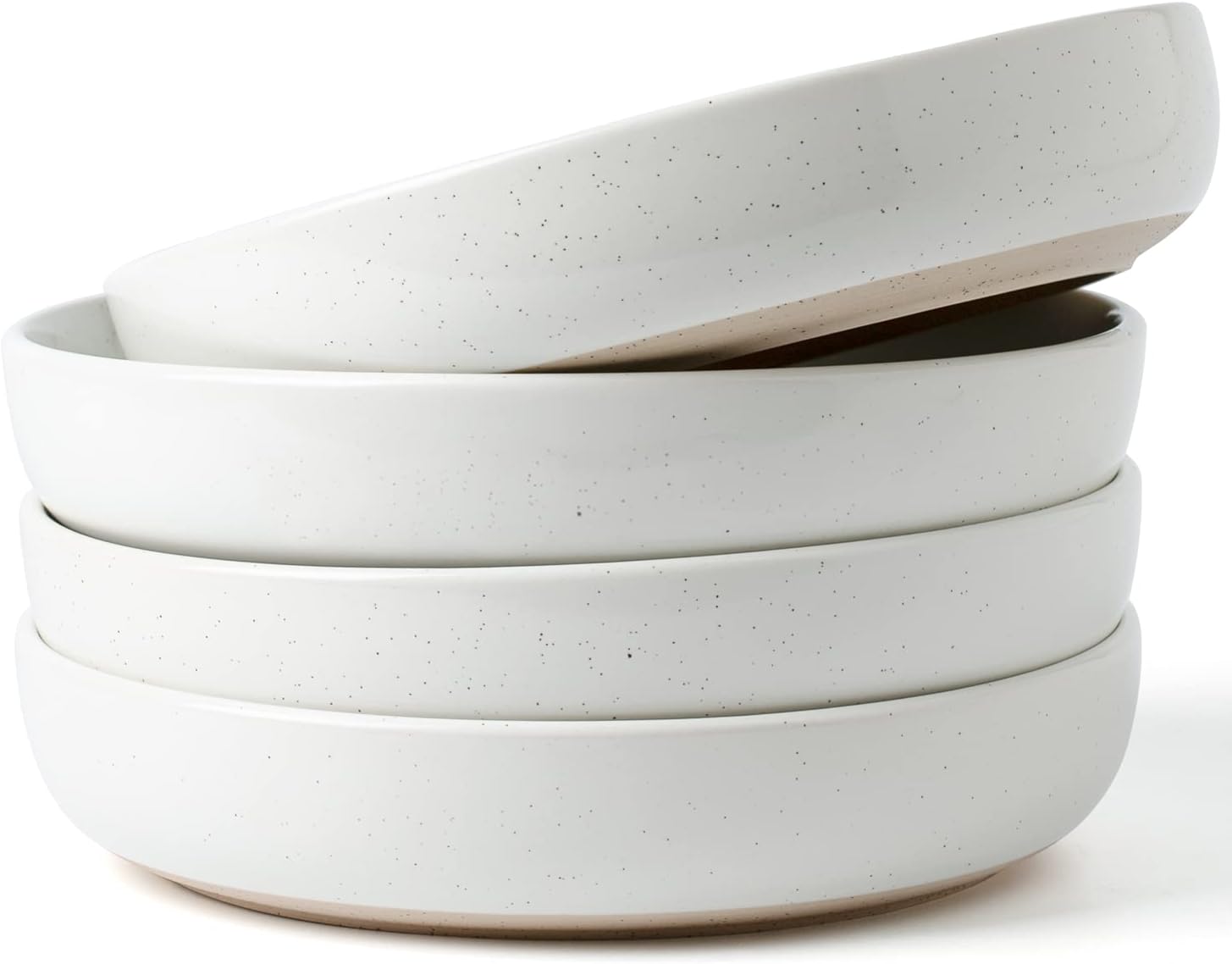 One of ONE 8.25" Milkway Pasta Bowl Set of 4 - White