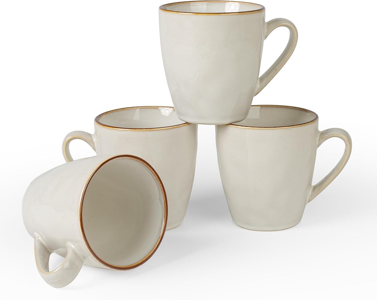 ONE of ONE Ocean Coffee Mug Set of 4 - Cappuccino White