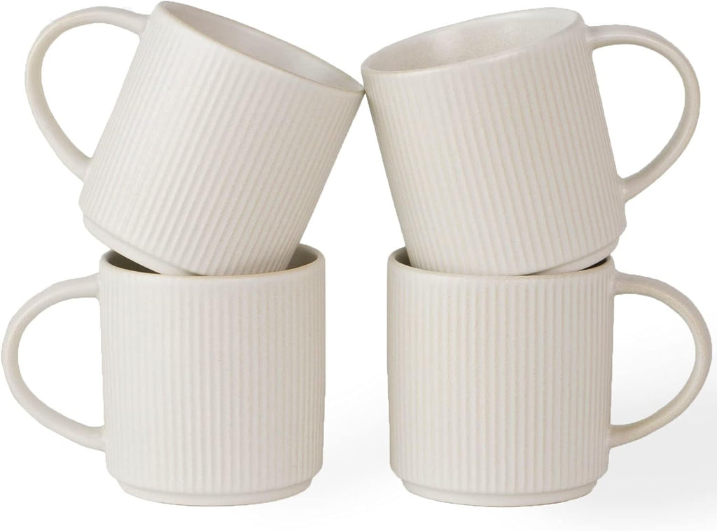ONE of ONE Star Coffee Mug Cup Set of 4 - Matte White