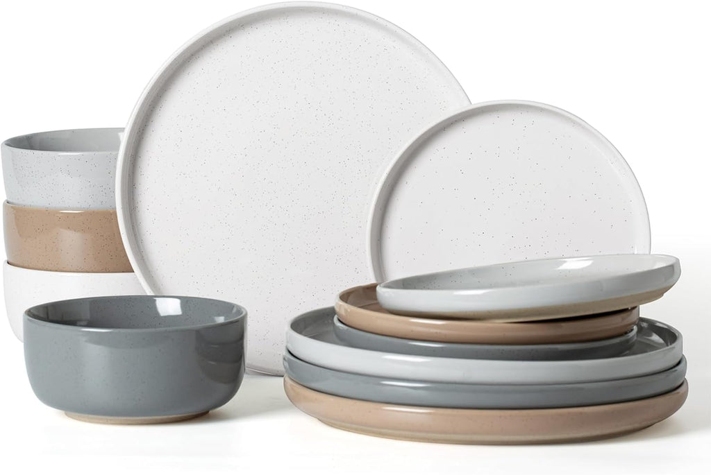 ONE of ONE Milkyway Stoneware Dinnerware Set of 12 - Multi Color