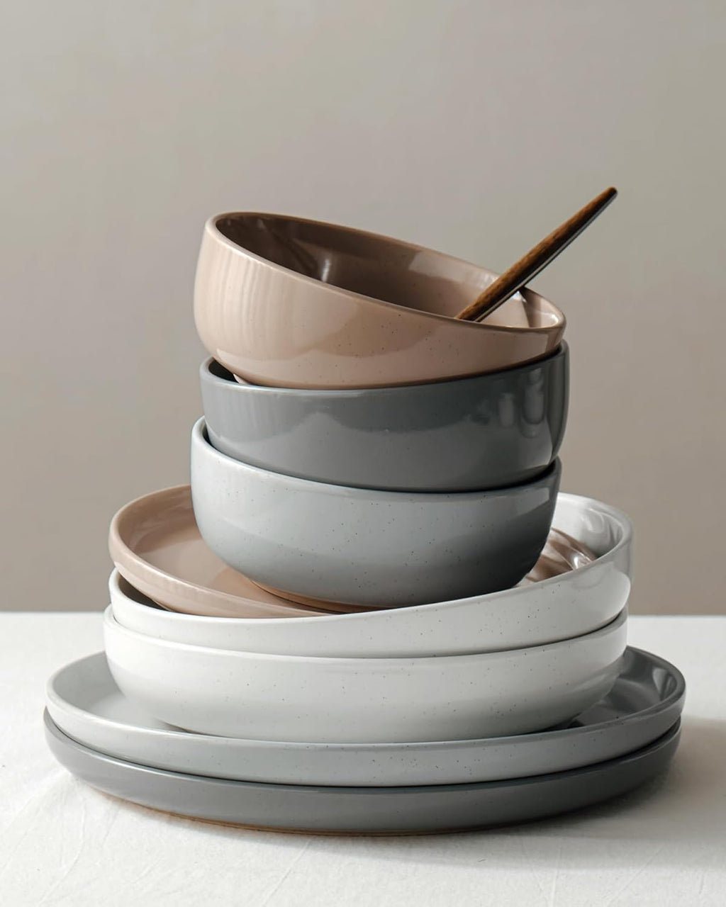 ONE of ONE Milkyway Stoneware Dinnerware Set of 12 - Multi Color