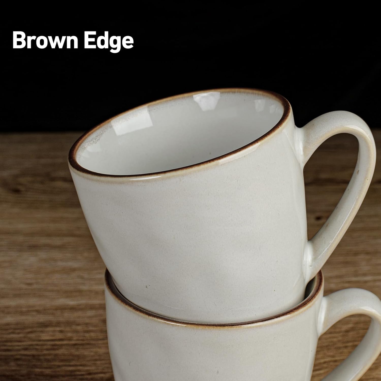 ONE of ONE Ocean Coffee Mug Set of 4 - Cappuccino White