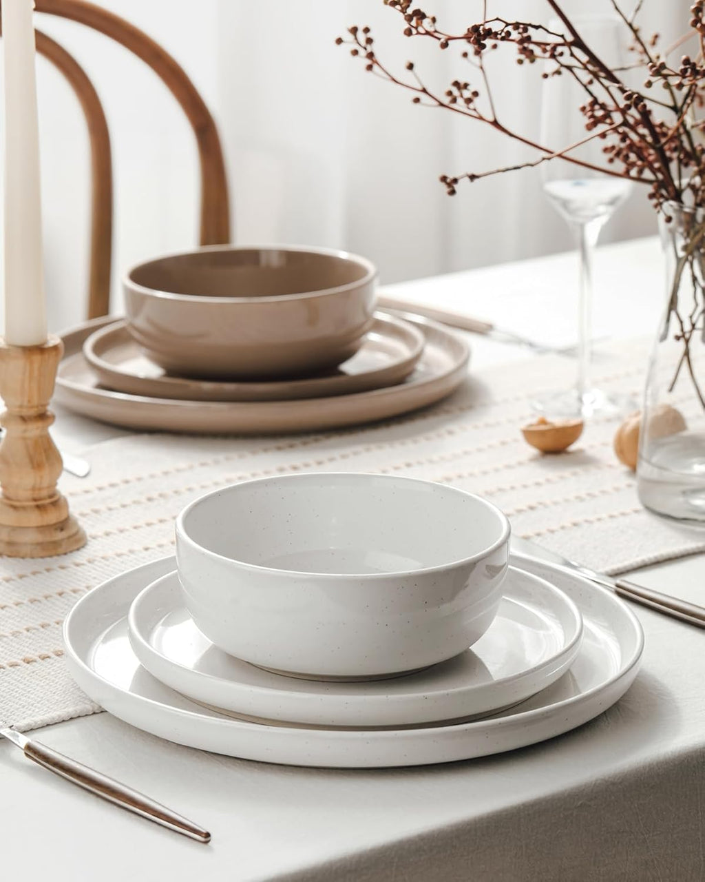 ONE of ONE Milkyway Stoneware Dinnerware Set of 12 - Multi Color