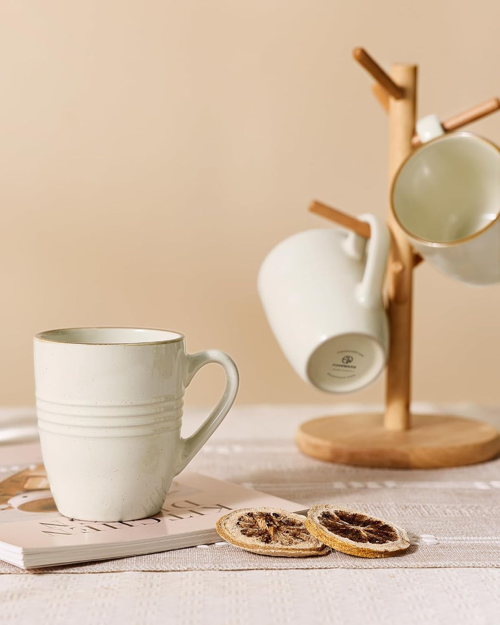 ONE of ONE Jupiter Coffee Mug Set of 4 - Vanilla White