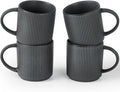 ONE of ONE Star Coffee Mug Cup Set of 4 - Matte Dark Charcoal
