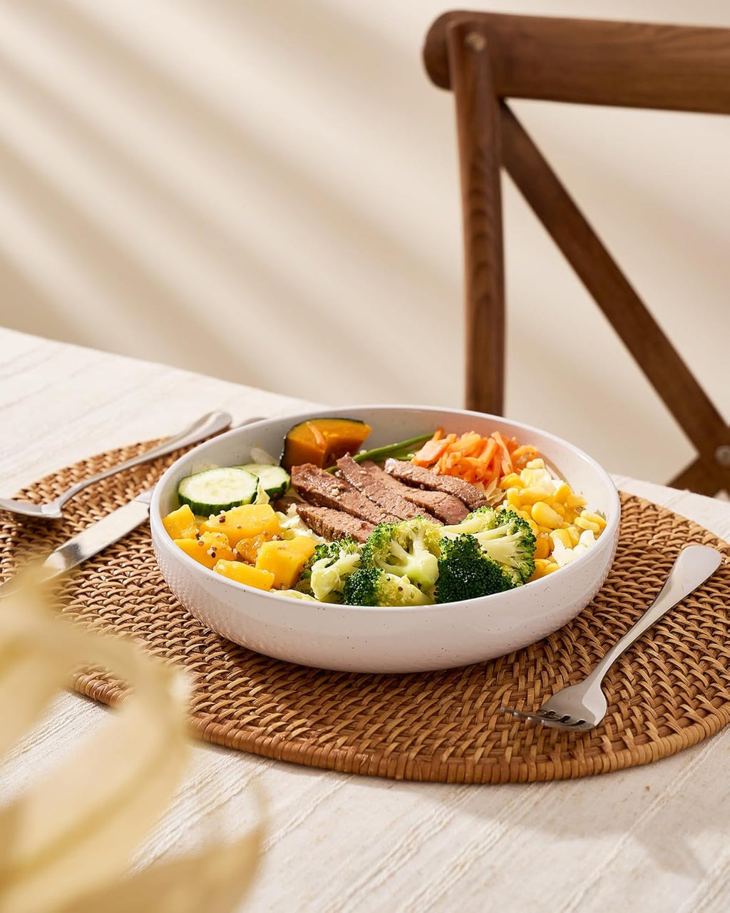 One of ONE 8.25" Milkway Pasta Bowl Set of 4 - White