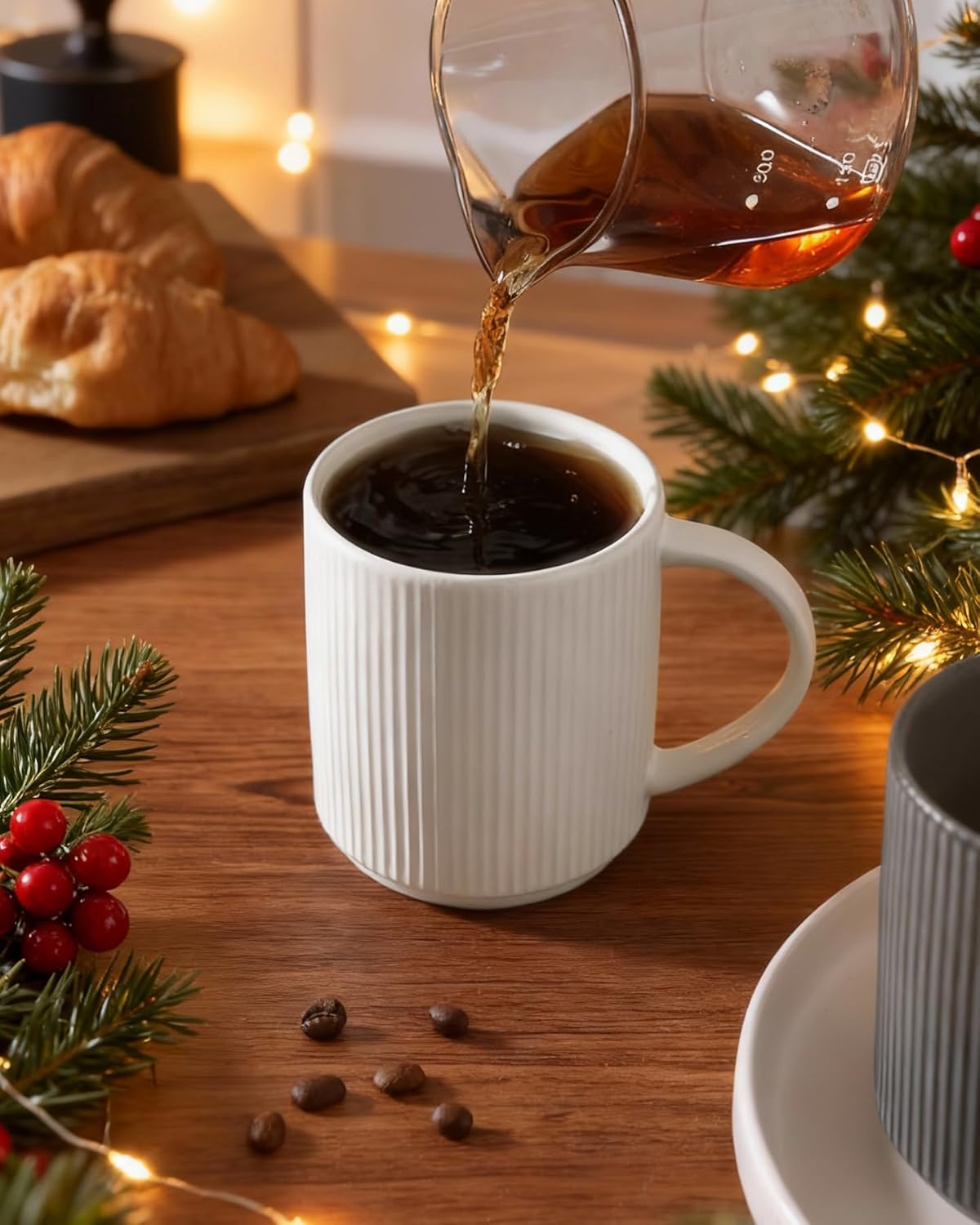 ONE of ONE Star Coffee Mug Cup Set of 4 - Matte White