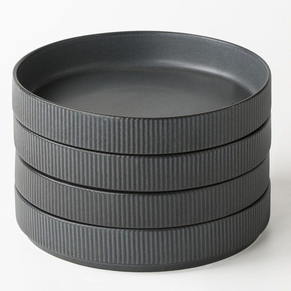 ONE of ONE 7.5" Star Pasta Bowl Set of 4 - Matte Dark Charcoal