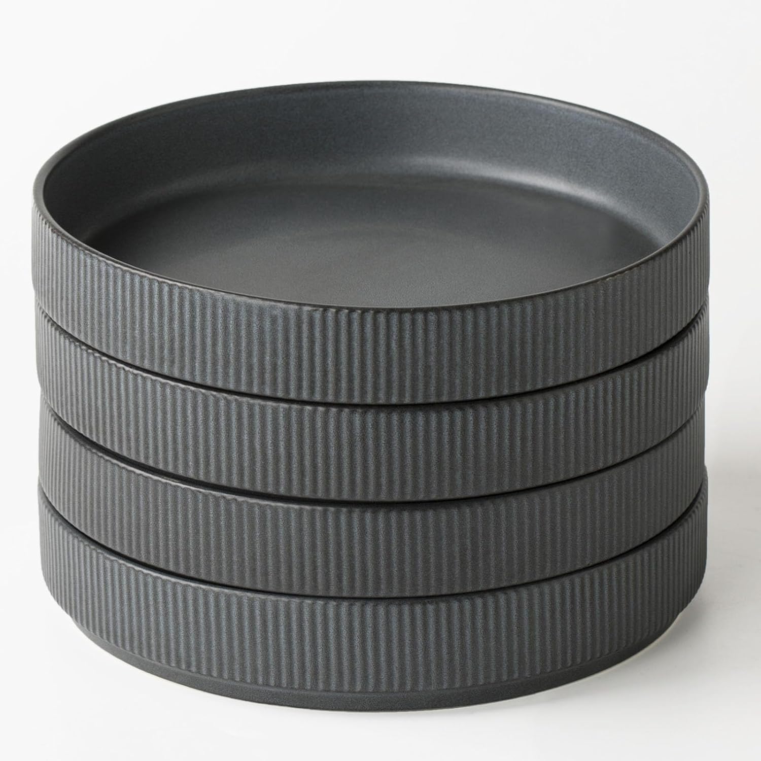 ONE of ONE 7.5" Star Pasta Bowl Set of 4 - Matte Dark Charcoal