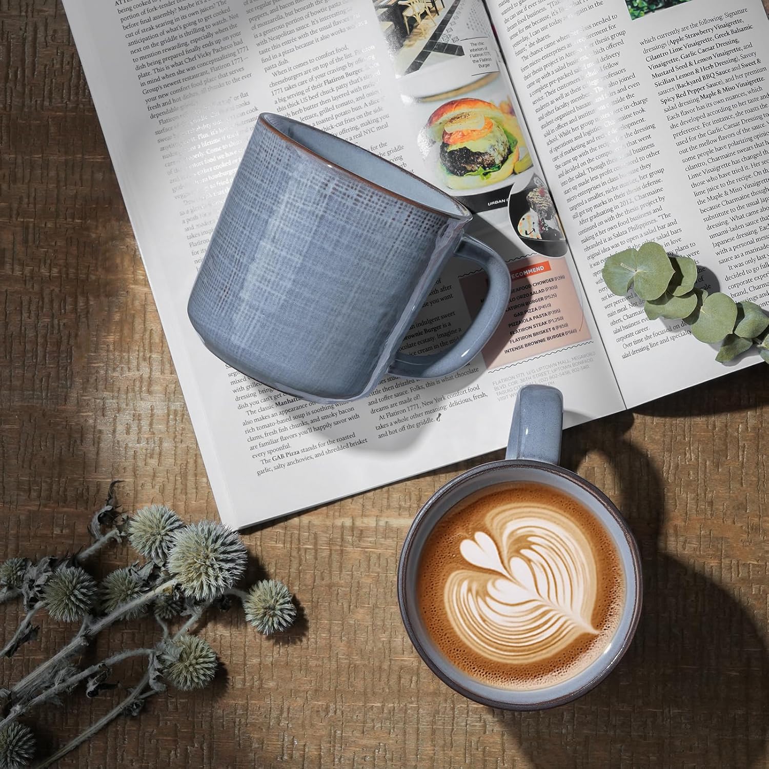 ONE of ONE Moonlight Coffee Mug Cup Set of 4 - Blue