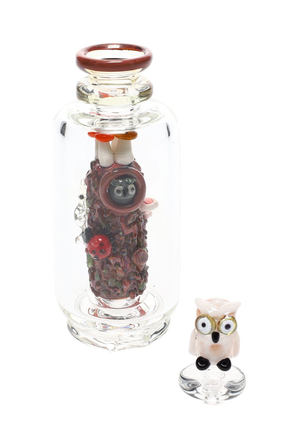 (US Made) Renew the Redwood UV Reactive Puffco Peak Attachment