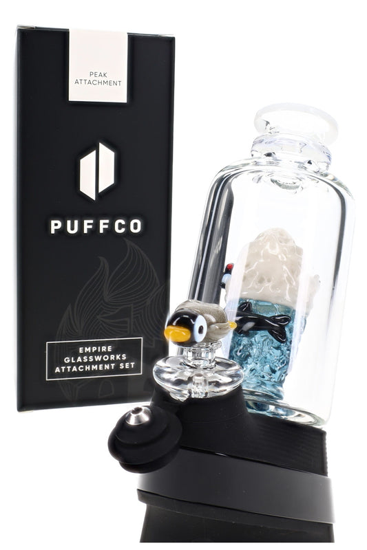 Arctic Ecosystem Puffco Peak Art Glass Penguin Polar Bear Orca