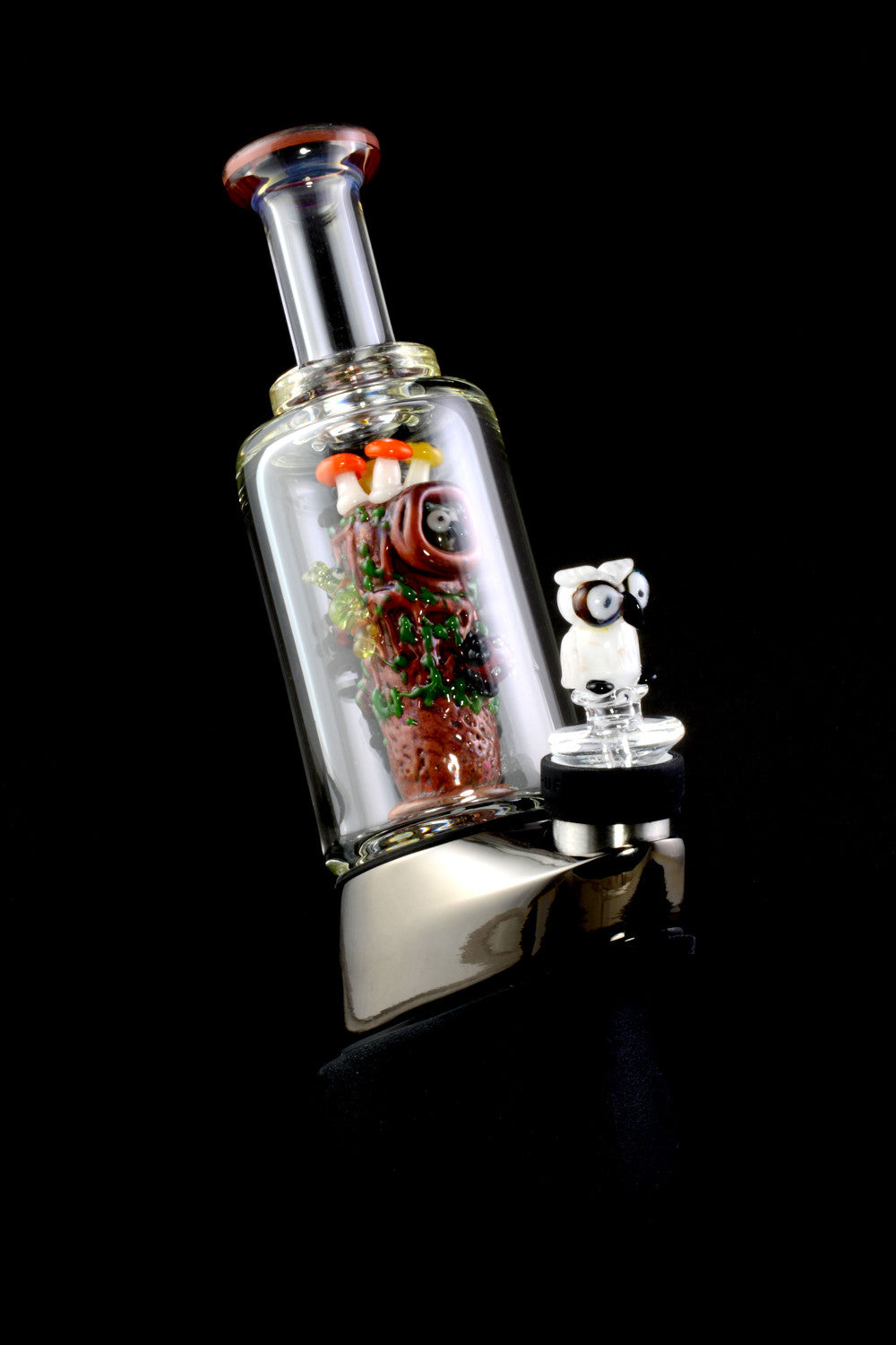 (US Made) Renew the Redwood UV Reactive Puffco Peak Attachment