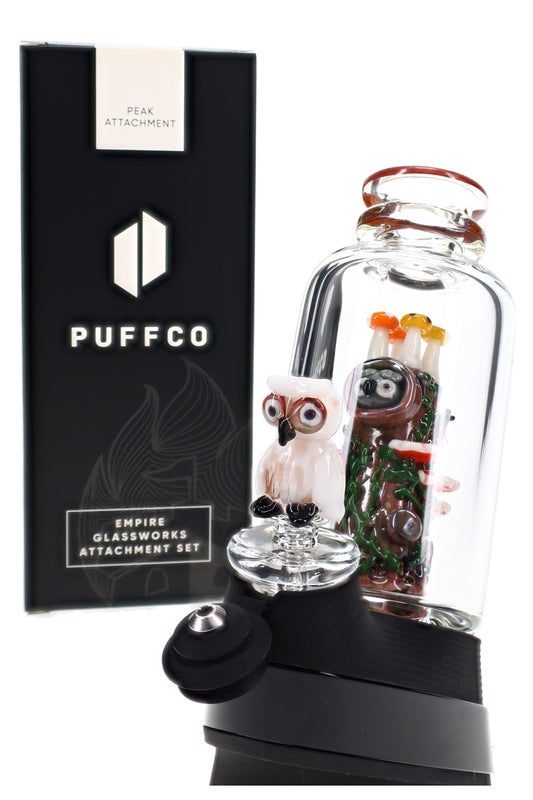 Empire Glassworks Renew the Redwood UV Reactive Puffco Peak Glass Attachment