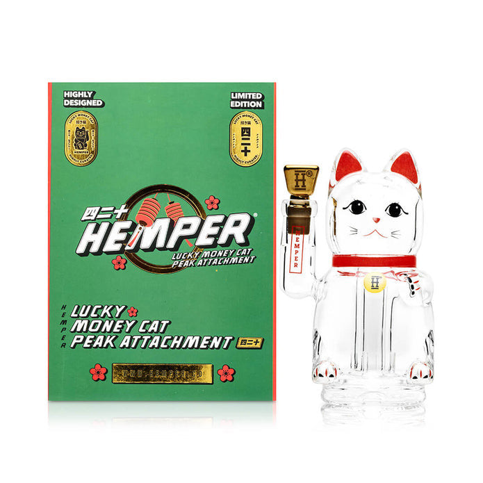 Hemper Lucky Money Cat Puffco Peak Top