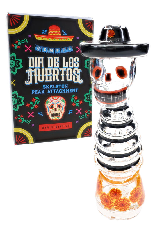 HEMPER Dia de los Muertos Puffco Peak Glass Attachment