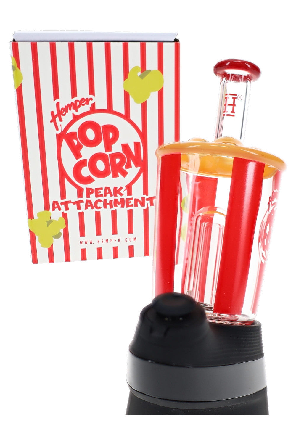 Hemper Popcorn Puffco Peak Top – 4.7" Tall