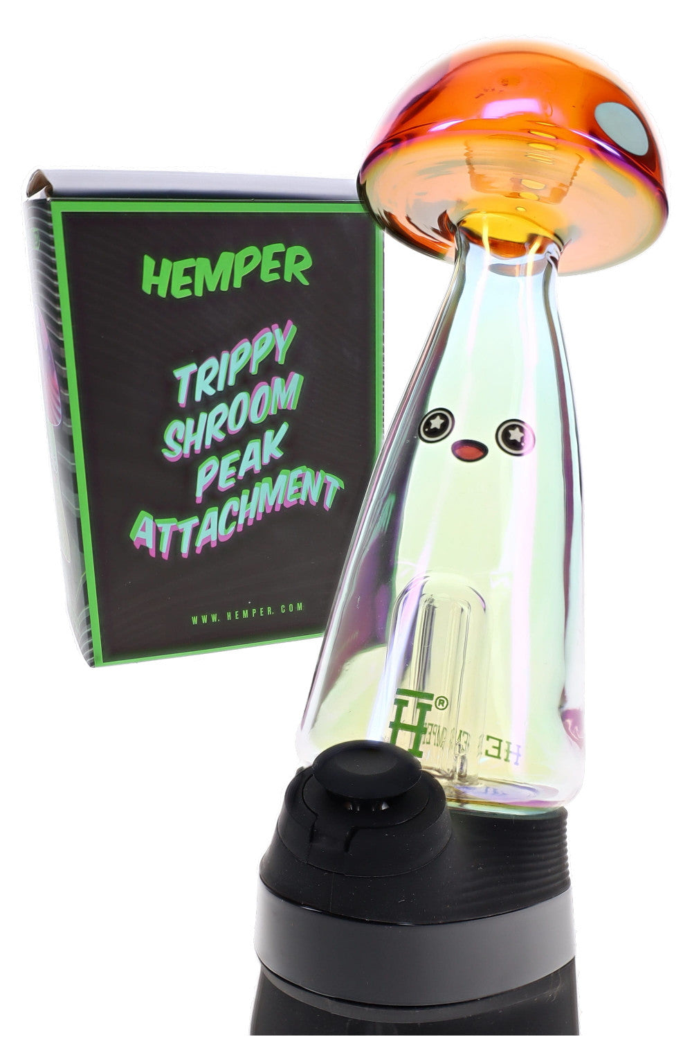 Hemper Trippy Shroom Puffco Peak Top – 5.7" Tall