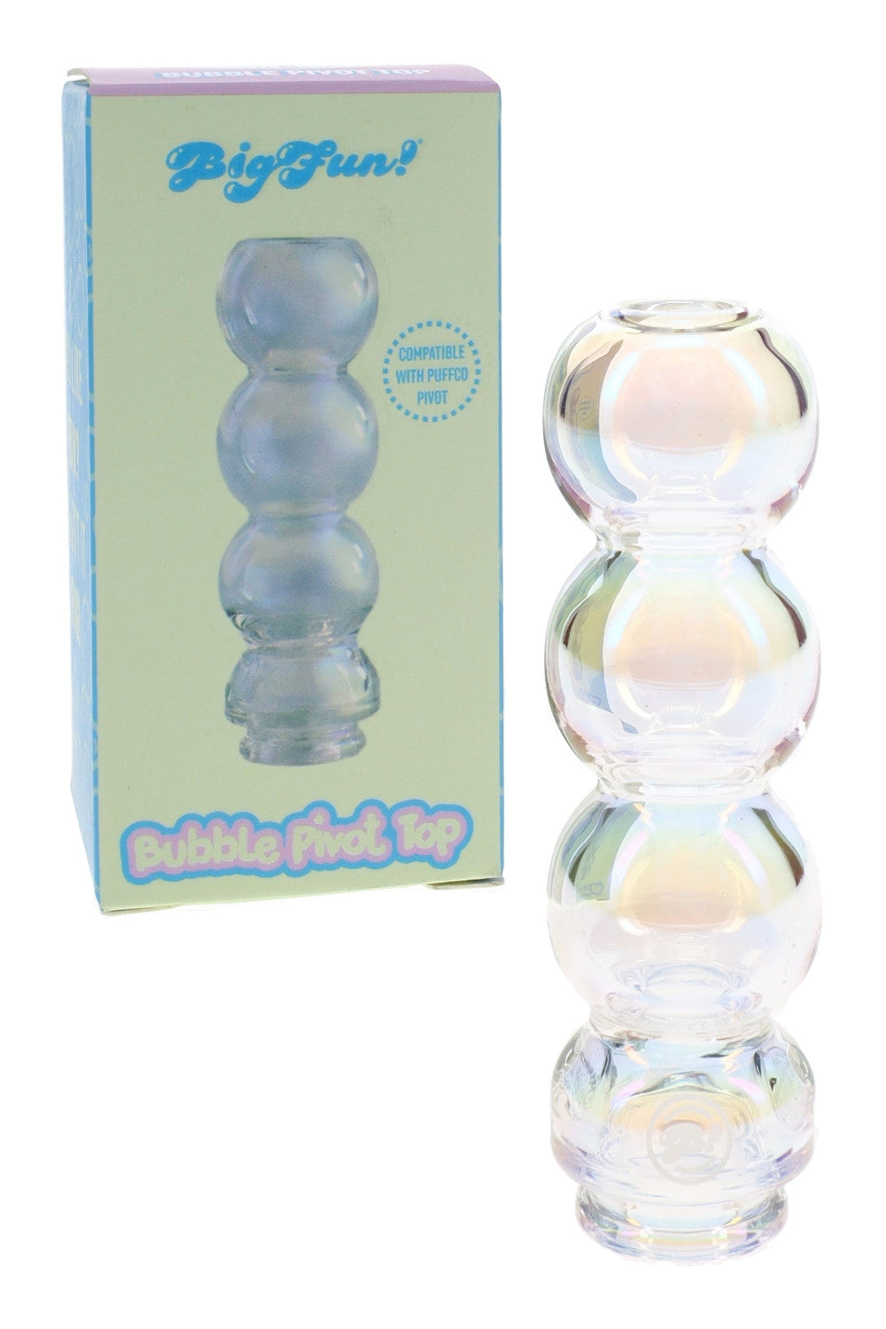 BigFun! Iridescent Bubble Puffco Pivot Top